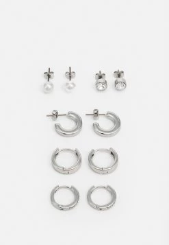 Pier One Unisex 5 PackOrecchiniSilver-Coloured Uomo Gioielli PI954L00S-D11