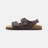 Pier One Unisex - Sandali - Dark Brown