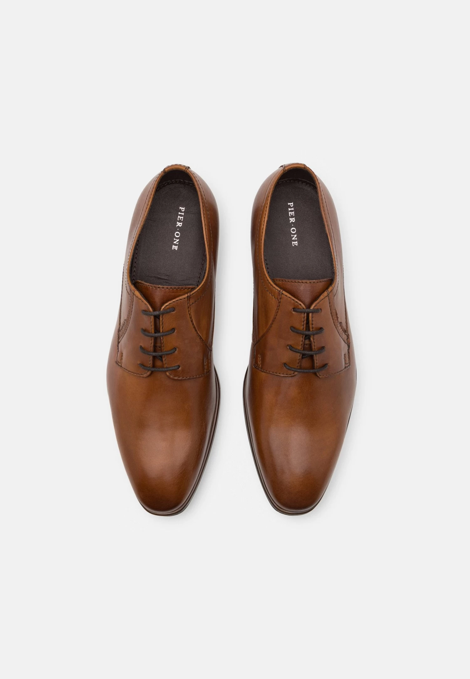 Pier One Leather - Stringate Eleganti - Light Brown - immagine 4