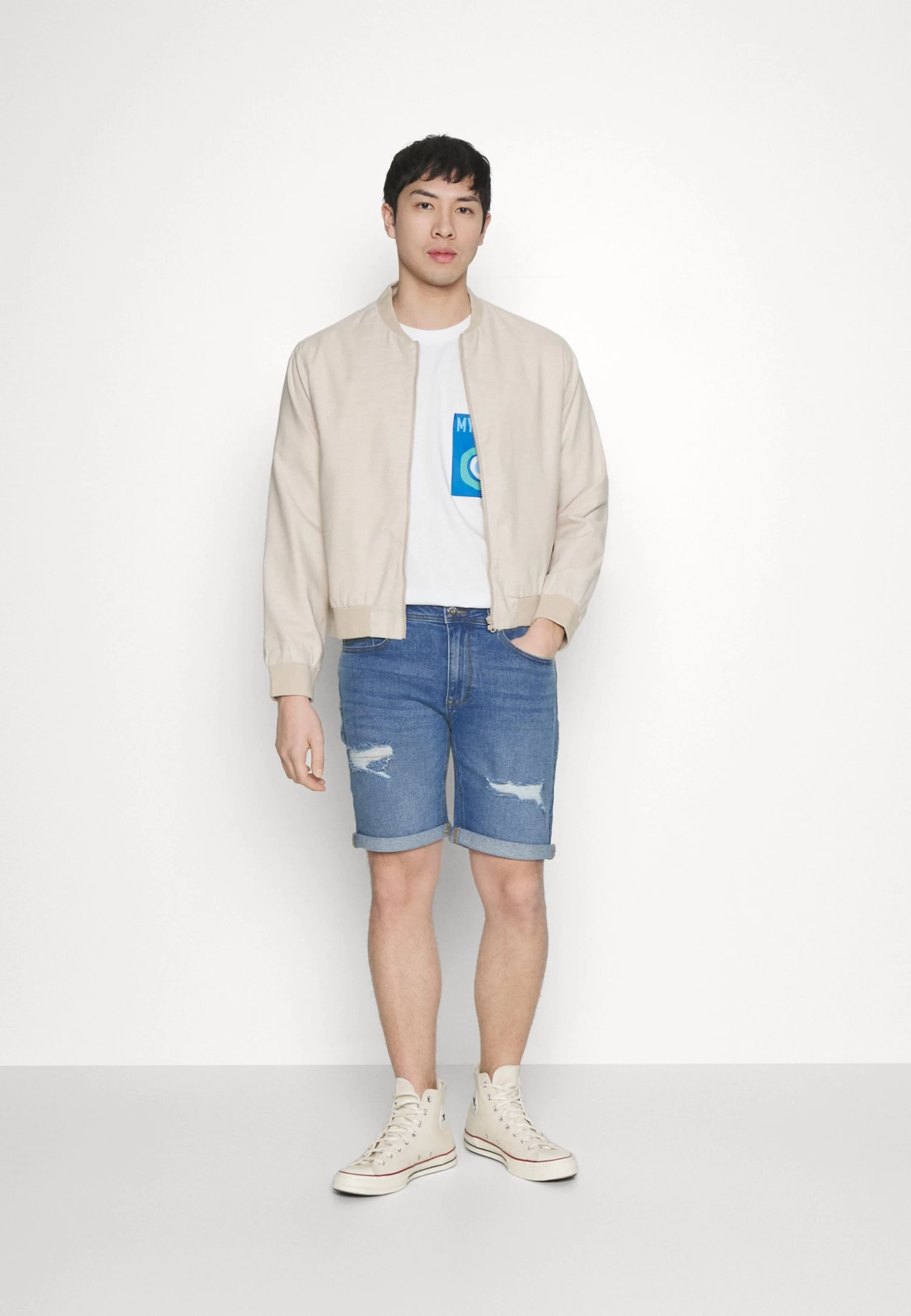 Pier One Shorts Di JeansBlue Denim Uomo Bermuda PI922F04L-K11 - immagine 2