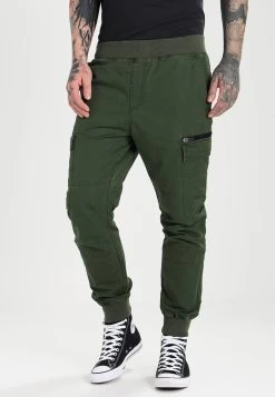 Pier One Pantaloni CargoDark Green Uomo Pantaloni YO122E01M-M11