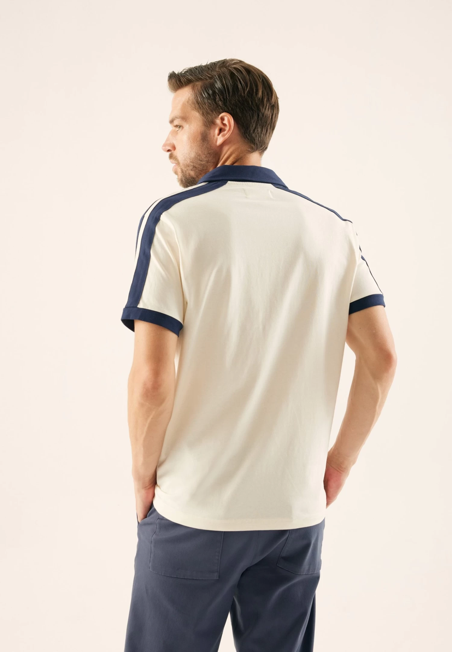 Pier One PoloOff-White Uomo T-shirt E Polo PI922P08B-A11 - immagine 3