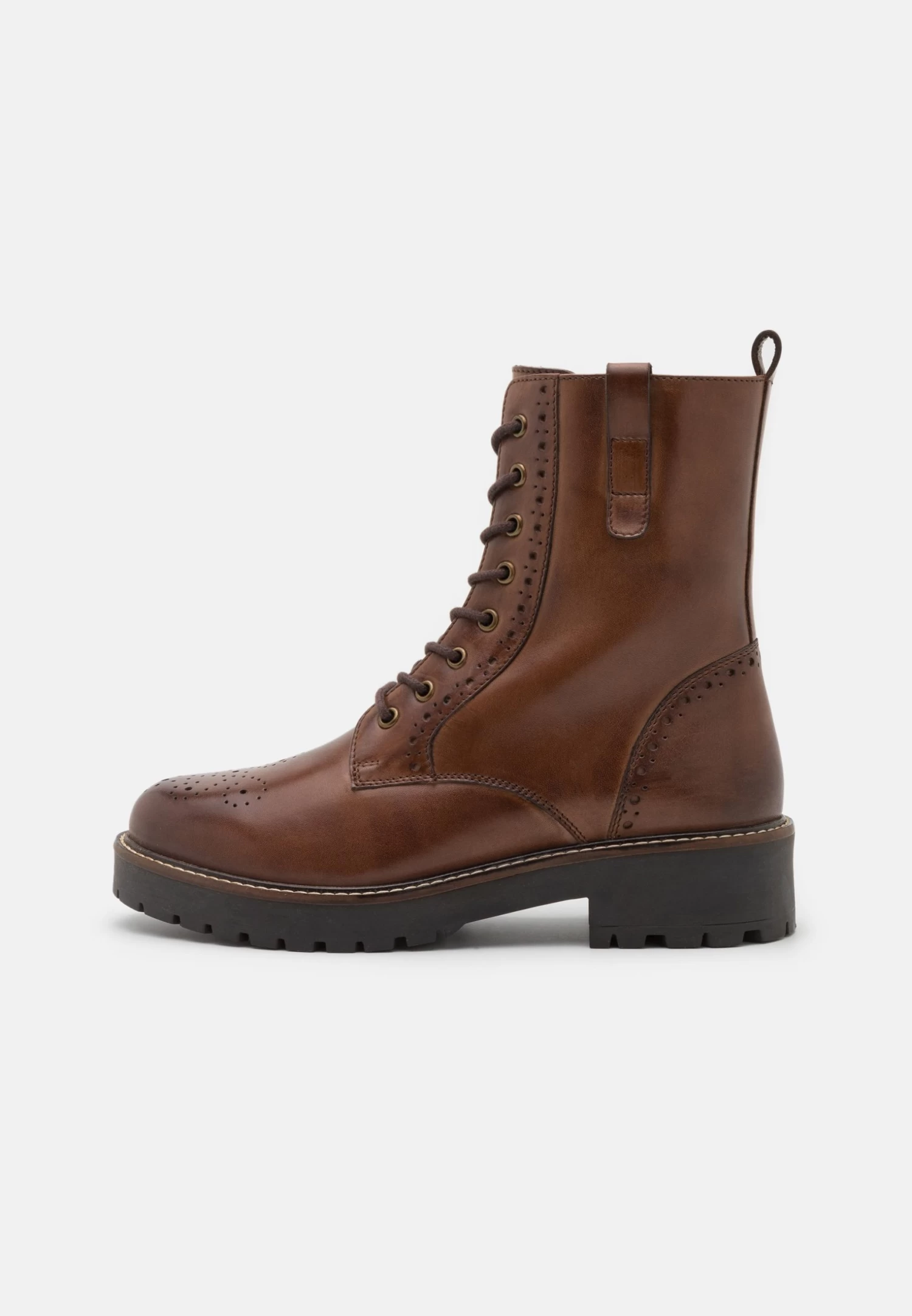 Pier One Leather Stivaletti Con PlateauCognac Donna Stivaletti PI911N09R-O11 - immagine 2