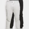 Pier One 2 PackPantaloni SportiviBlack/Mottled Light Grey Uomo Pantaloni Sportivi E Joggers PI922E03T-Q11