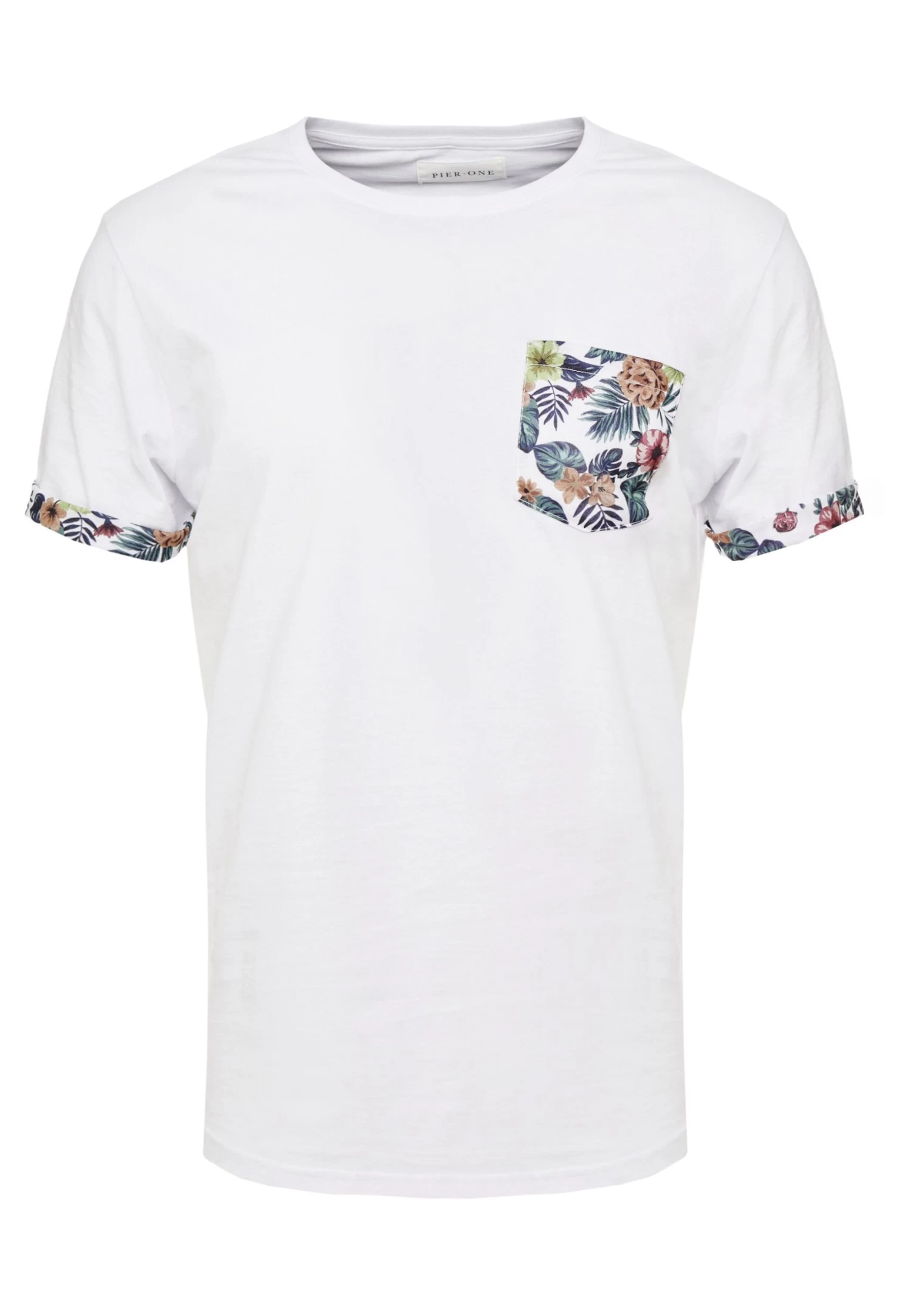 Pier One T-Shirt Con StampaWhite Uomo T-shirt E Polo PI922O0BZ-A11 - immagine 5