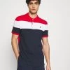Pier One PoloRed/White/Dark Blue Uomo T-shirt E Polo PI922P04F-G12