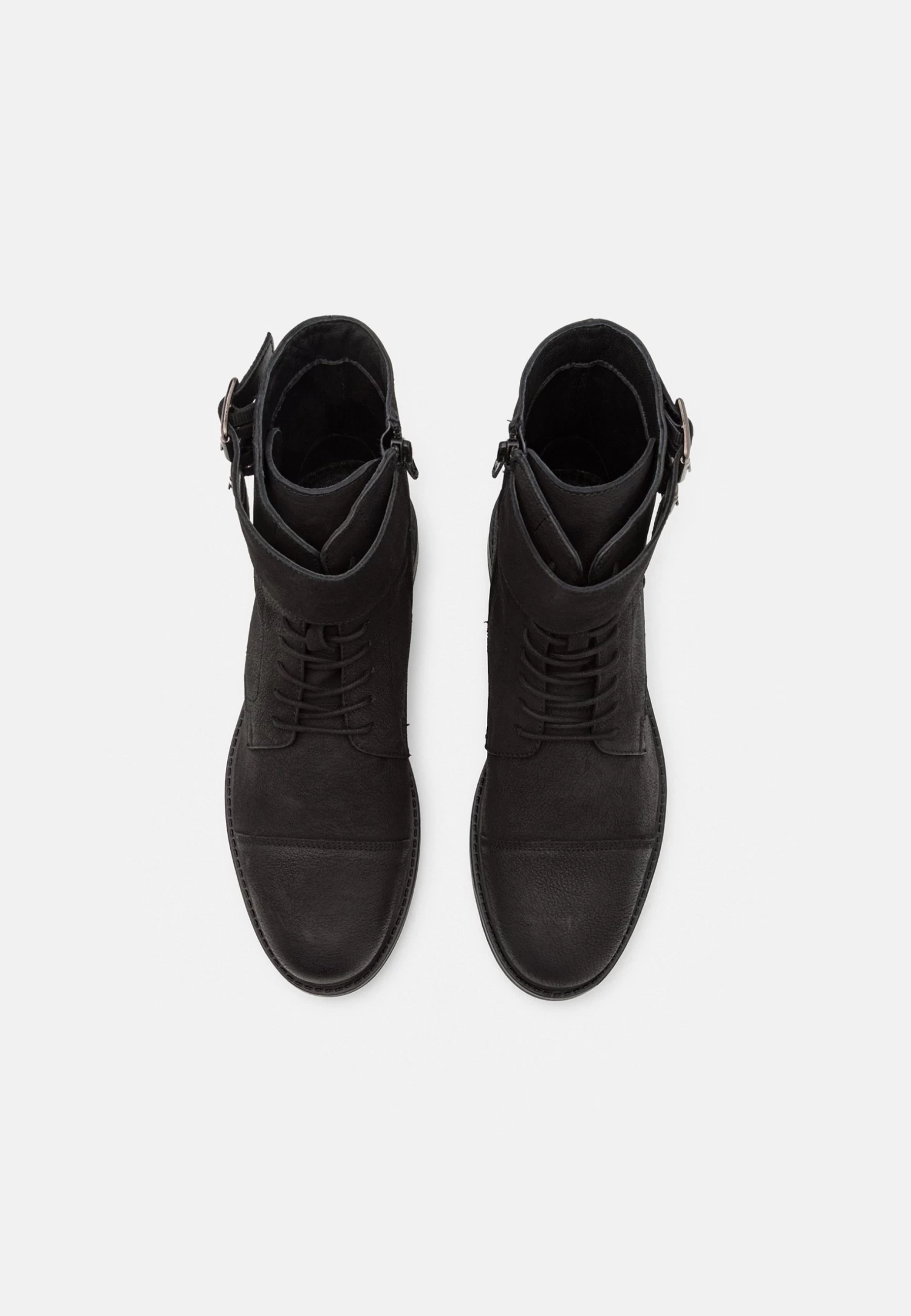 Pier One LeatherStivaletti StringatiBlack Uomo Stivaletti/Stivali PI912K0C0-Q11 - immagine 4