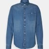 Pier One Denim Shirt - Camicia - Blue Denim