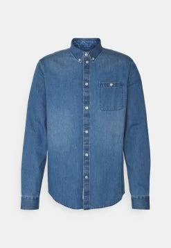Pier One Denim Shirt - Camicia - Blue Denim