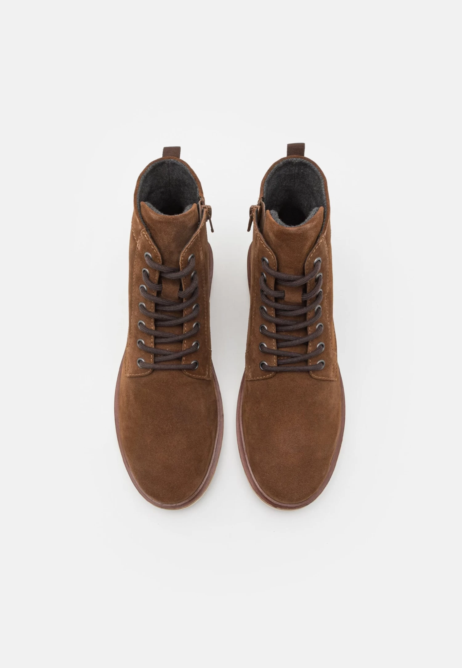 Pier One LeatherStivaletti StringatiBrown Uomo Stivaletti/Stivali PI912K0D7-O11 - immagine 4