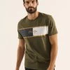 Pier One T-Shirt Con StampaOlive Uomo T-shirt E Polo PI922O0YH-N11