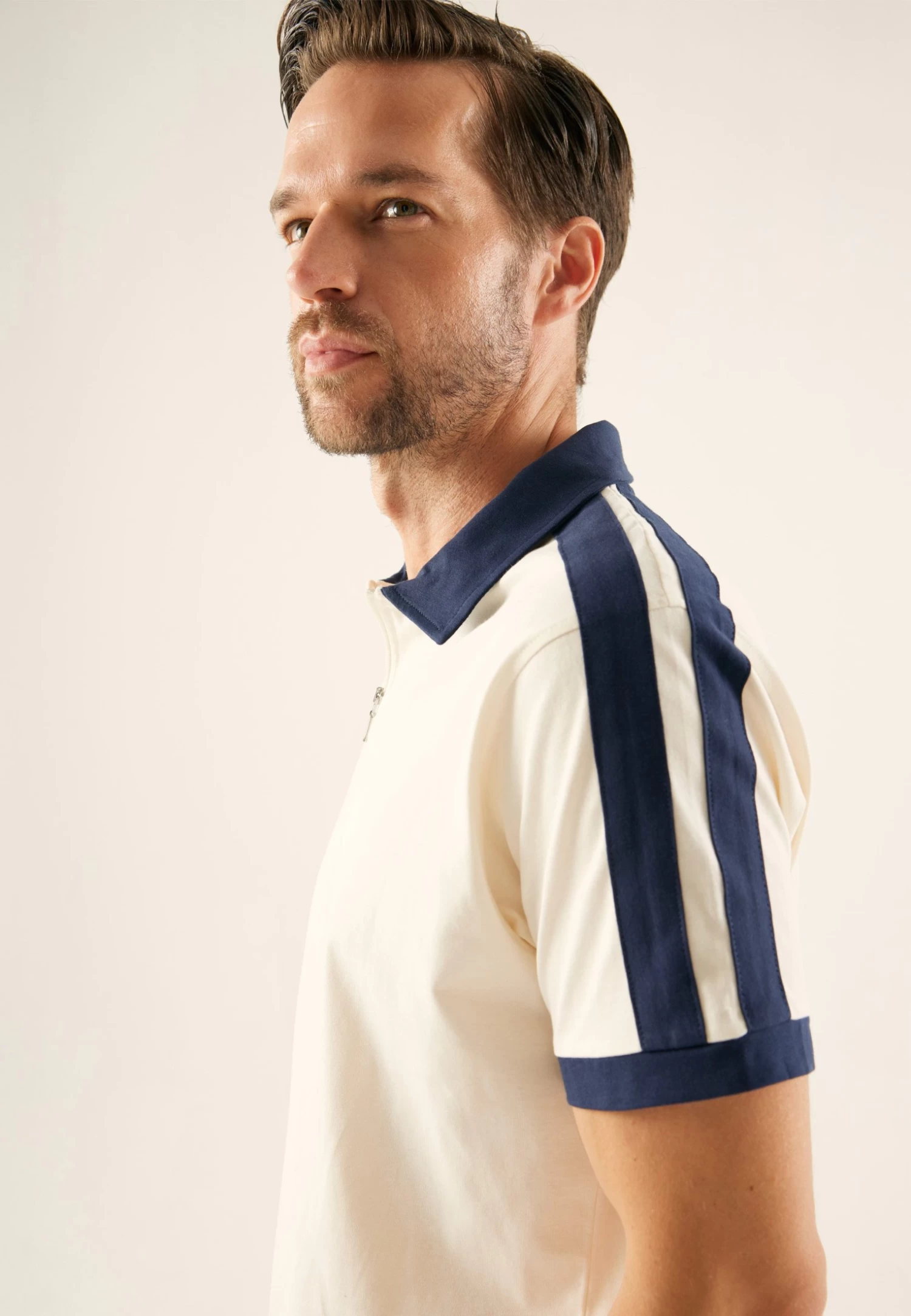 Pier One PoloOff-White Uomo T-shirt E Polo PI922P08B-A11 - immagine 4