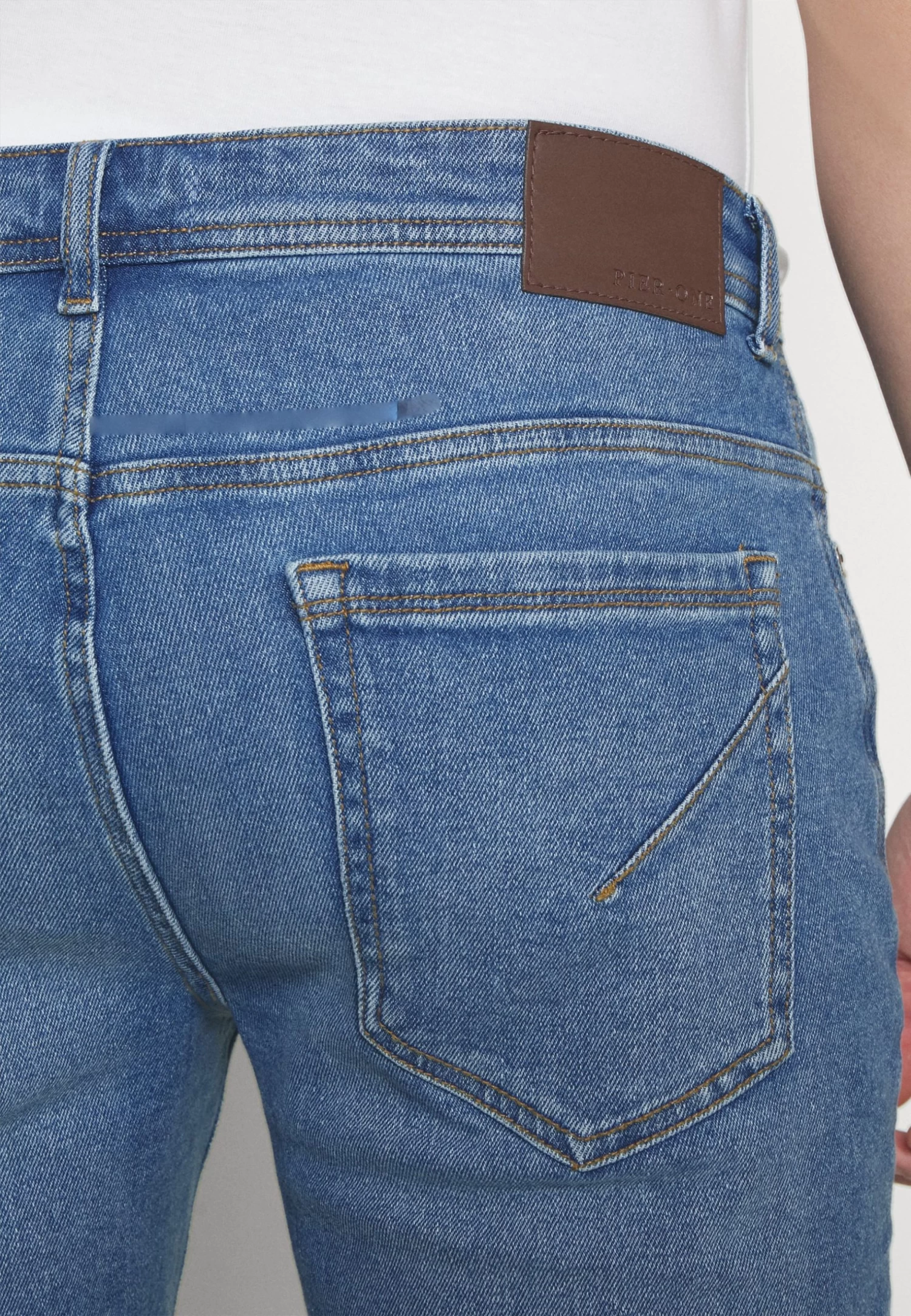 Pier One Shorts Di JeansBlue Denim Uomo Bermuda PI922F04L-K11 - immagine 5