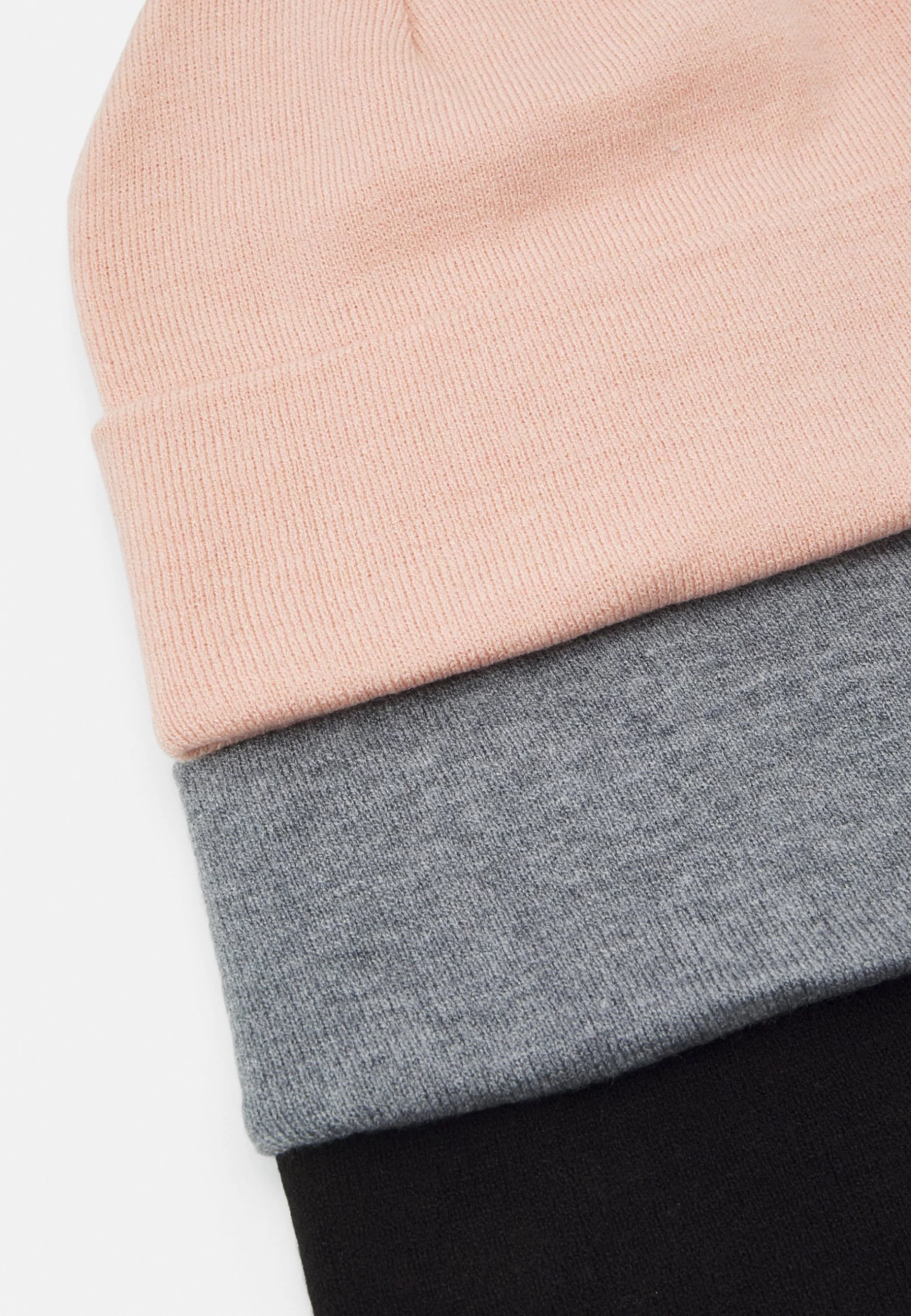 Pier One 3 Pack UnisexBerrettoBlack/Grey/Pink Uomo Cappellie Berretti PI954P00D-Q17 - immagine 3