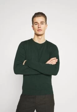 Pier One Basic CrewneckMaglioneMottled Dark Green Uomo Maglieria PI922Q009-M12
