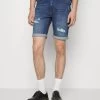Pier One Shorts Di JeansDark Blue Denim Uomo Jeans PI922F04L-K12