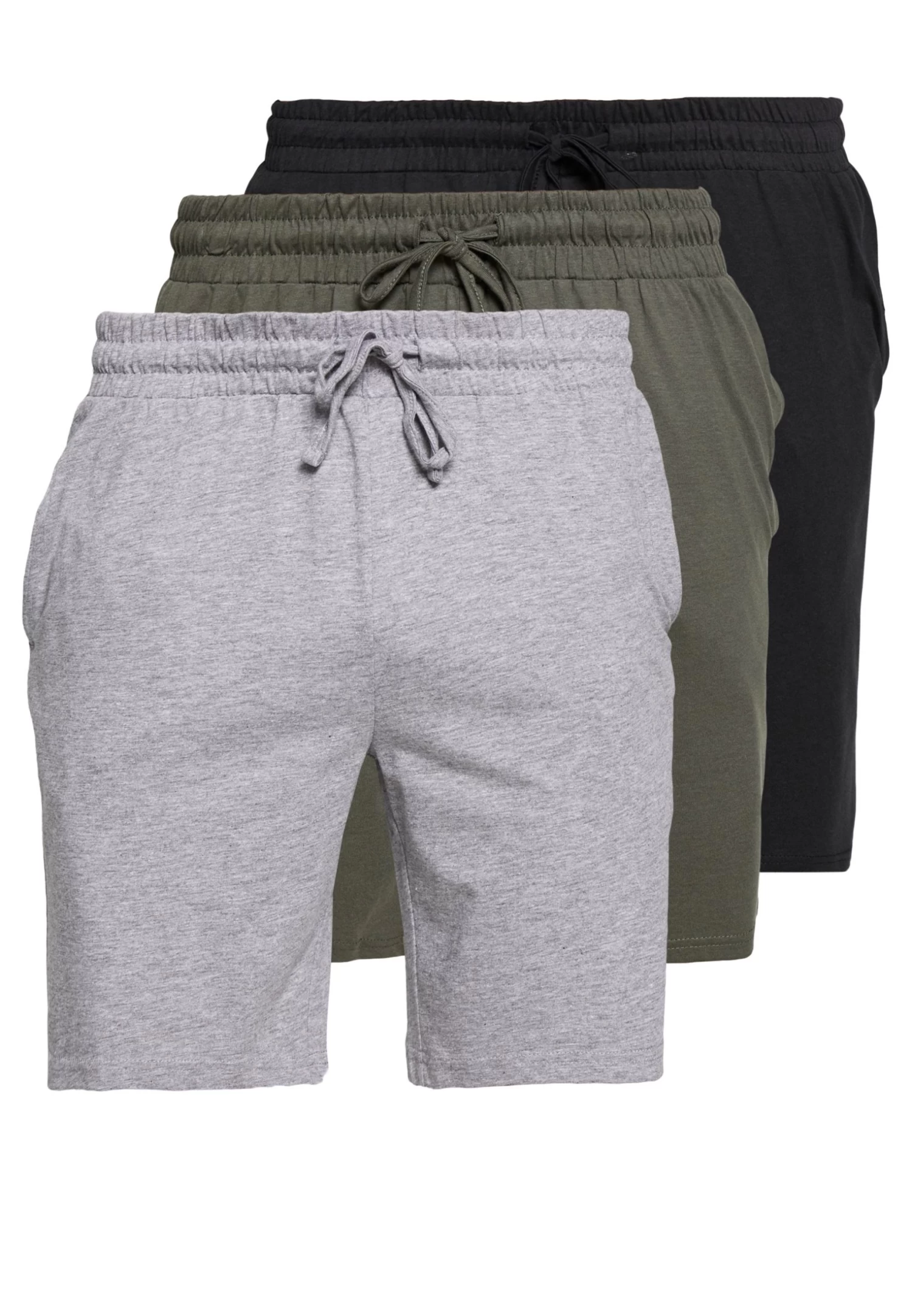 Pier One 3 PackPantaloni Del PigiamaBlack/Mottled Grey Uomo Per La Notte PI982L00F-Q11