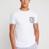 Pier One T-Shirt Con StampaWhite Uomo T-shirt E Polo PI922O0BZ-A11