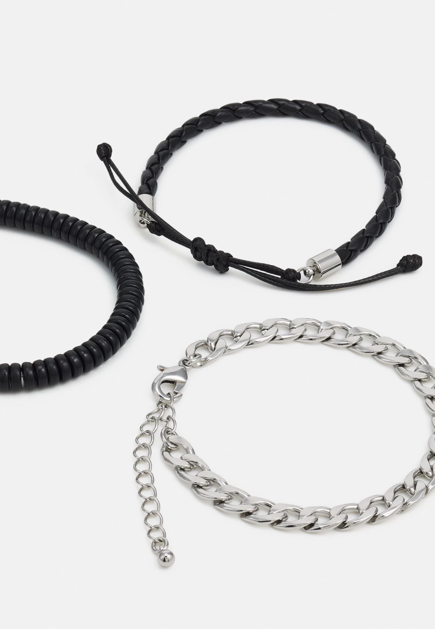 Pier One 5 PackBraccialeSilver-Coloured, Black Uomo Gioielli PI952L00T-D11 - immagine 2