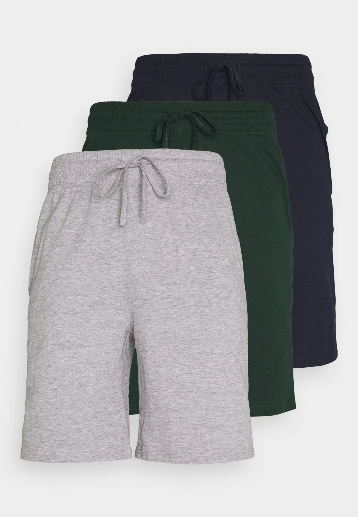 Pier One 3 PackPantaloni Del PigiamaDark Blue /Mottled Dark Grey/Dark Green Uomo Per La Notte PI982L00F-K13
